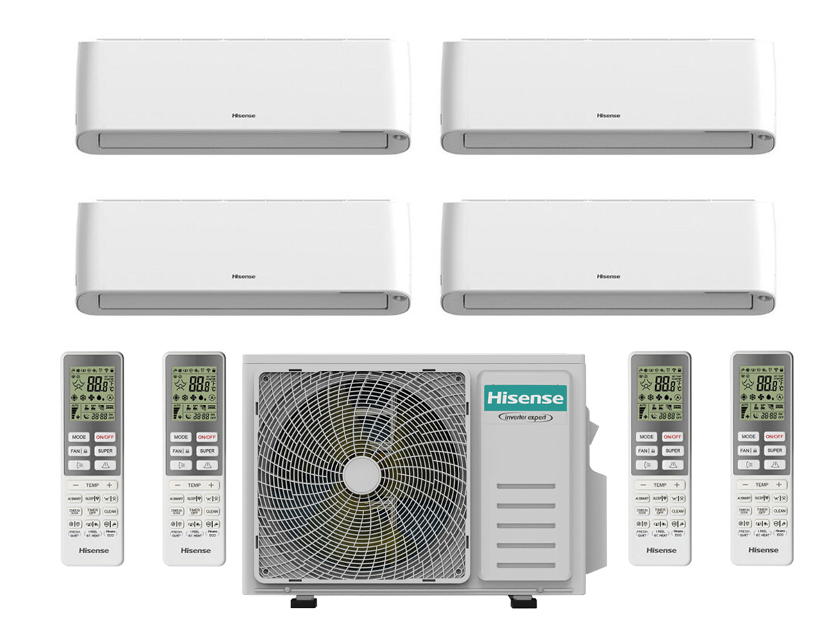 Siltumsūknis Hisense Energy Pro Plus Multisplit QG25XV0E-4AMW81U4RJC 4x35m²