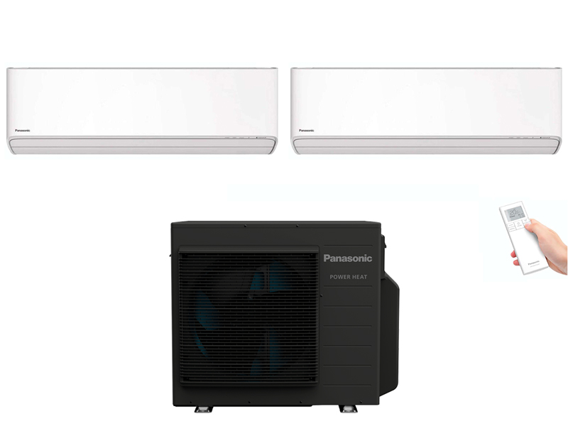 Siltumsūknis Panasonic Multisplit x2 Power Heat 2,5kW NZ Etherea CS-NZ25YKE-1 / CU-2Z50ABEC